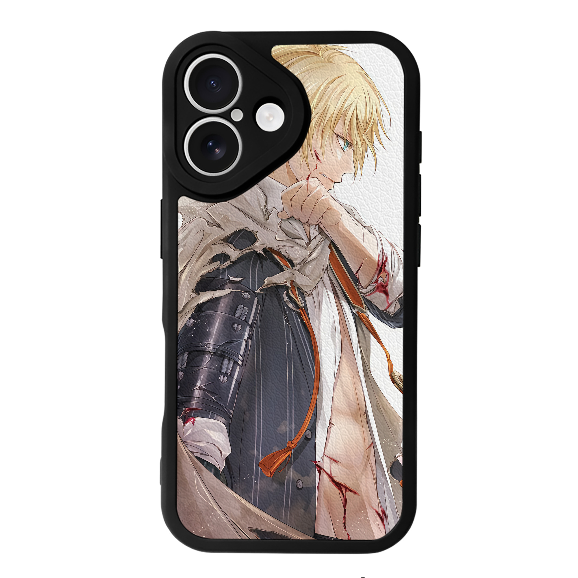 （画像用） 刀剣乱舞 Touken Ranbu 【iPhone 16シリーズ対応】シリコンスマホケース（レザー調） 材質：シリコン